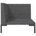 Tuinbank Met Kussens Halfrond Poly Rattan 1 Hoekbank