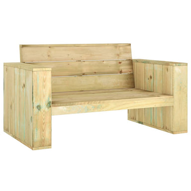 Tuinbank 139 Cm Geïmpregneerd Grenenhout 139 x 76 x 74 cm
