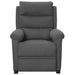Fauteuil verstelbaar stof donkergrijs