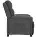 Fauteuil verstelbaar stof donkergrijs