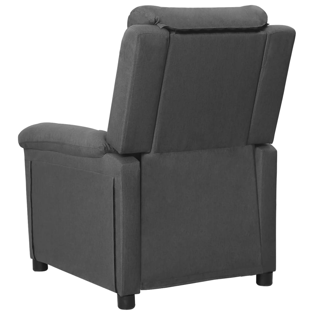 Fauteuil verstelbaar stof donkergrijs
