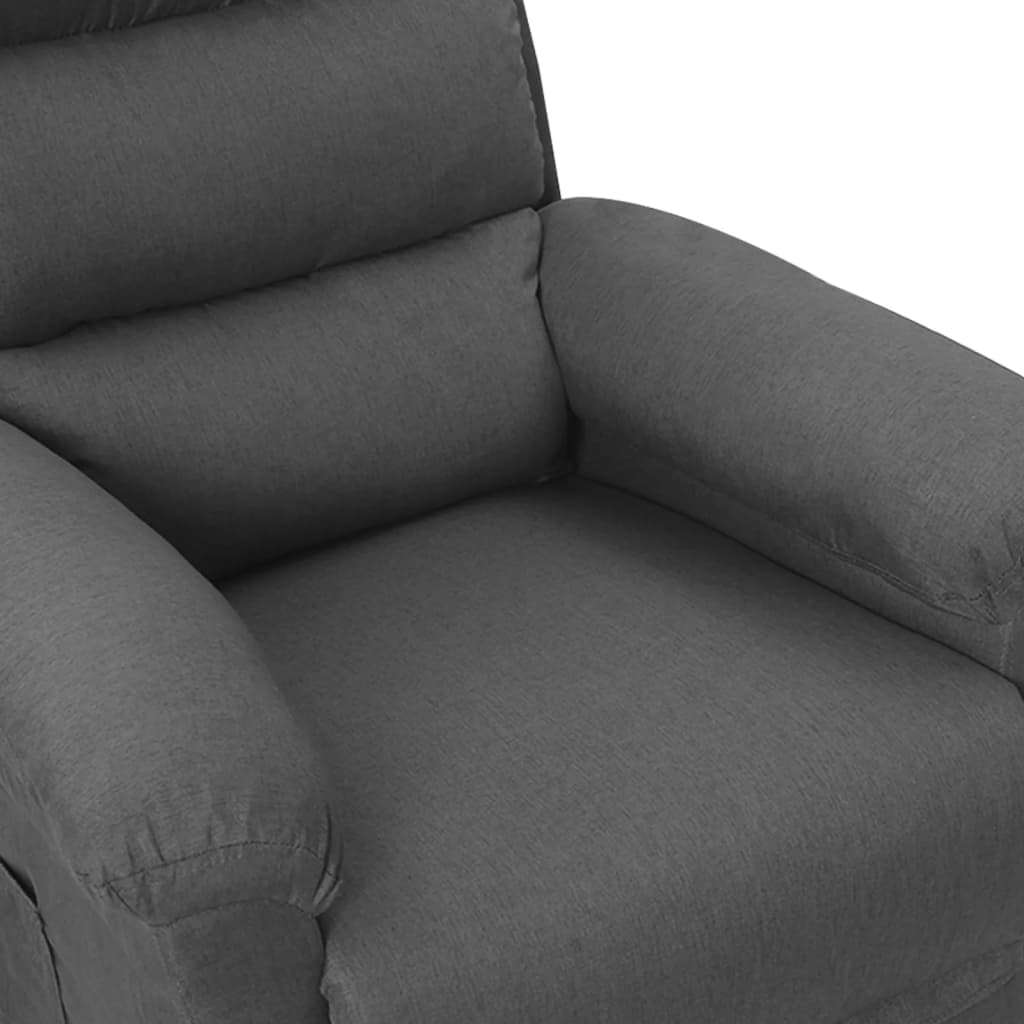 Fauteuil verstelbaar stof donkergrijs