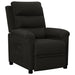 Fauteuil verstelbaar stof zwart