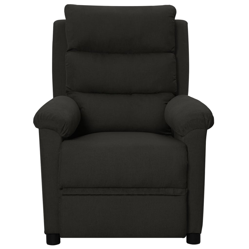 Fauteuil verstelbaar stof zwart
