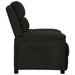 Fauteuil verstelbaar stof zwart