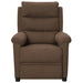 Fauteuil verstelbaar stof bruin
