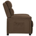 Fauteuil verstelbaar stof bruin