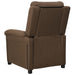 Fauteuil verstelbaar stof bruin