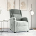 Fauteuil verstelbaar fluweel lichtgrijs