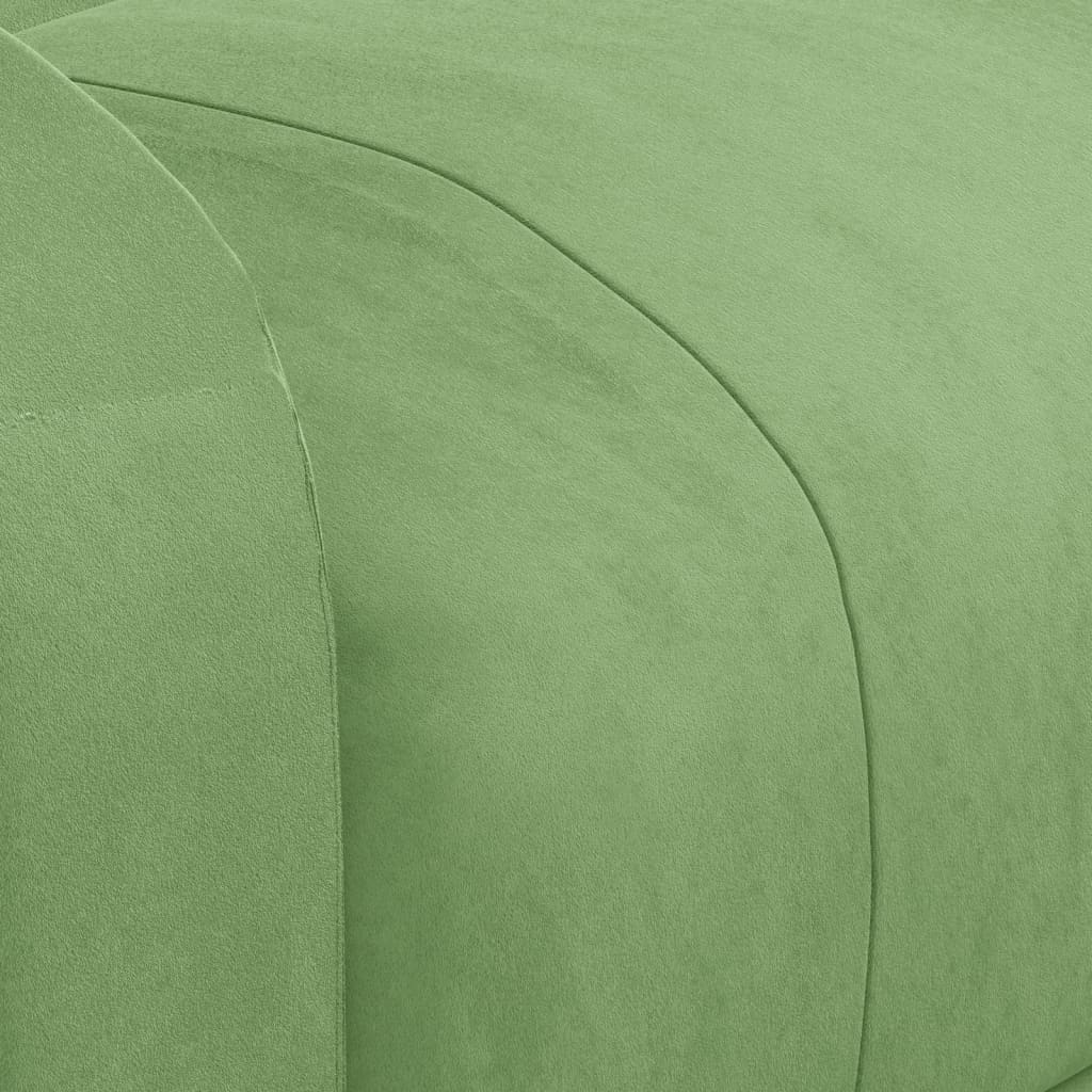 Fauteuil verstelbaar fluweel lichtgroen
