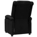 Fauteuil verstelbaar stof zwart