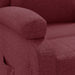 Fauteuil verstelbaar stof wijnrood