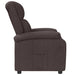 Fauteuil verstelbaar stof donkerbruin
