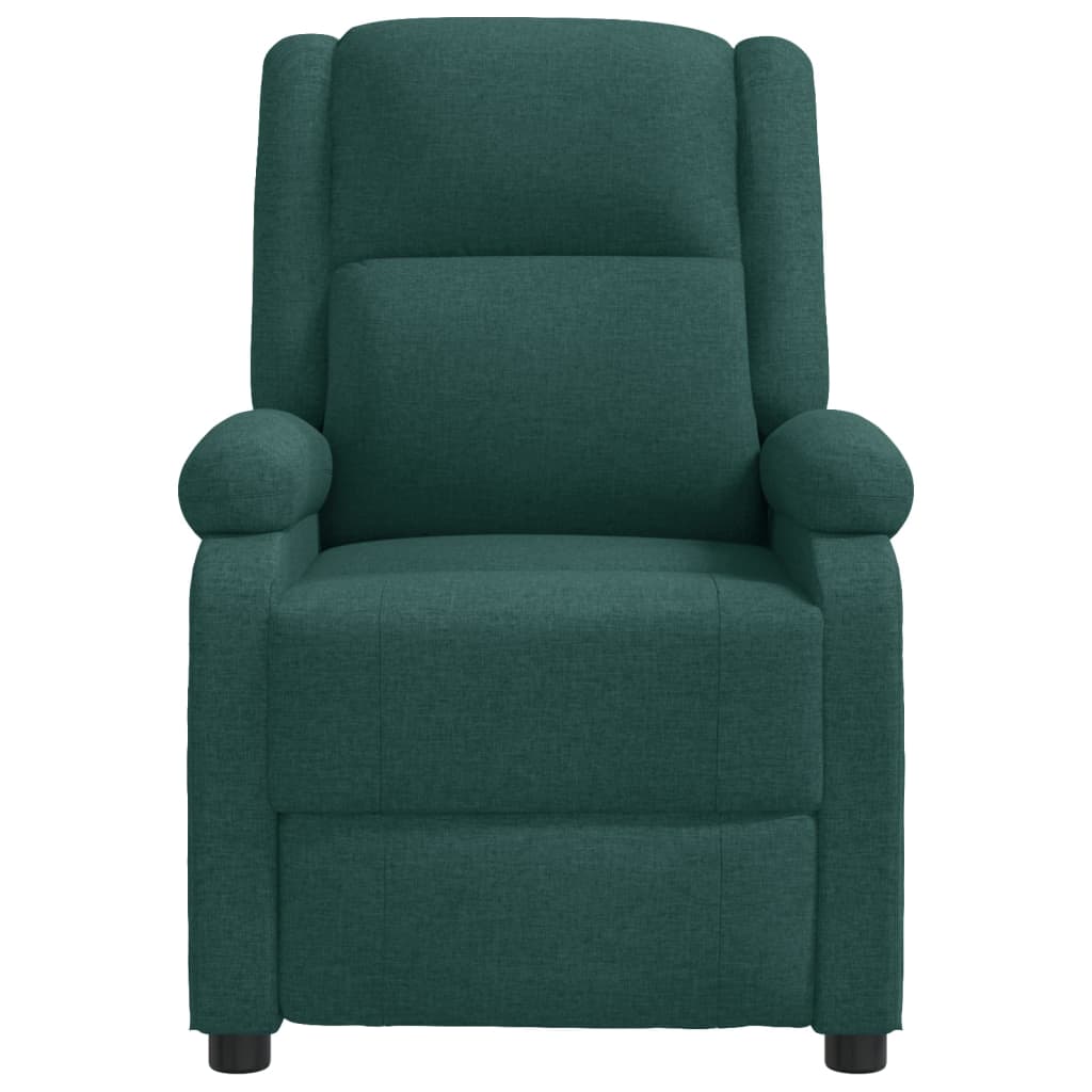 Fauteuil verstelbaar stof donkergroen