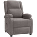 Fauteuil verstelbaar stof taupe