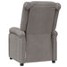 Fauteuil verstelbaar stof taupe
