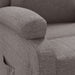 Fauteuil verstelbaar stof taupe