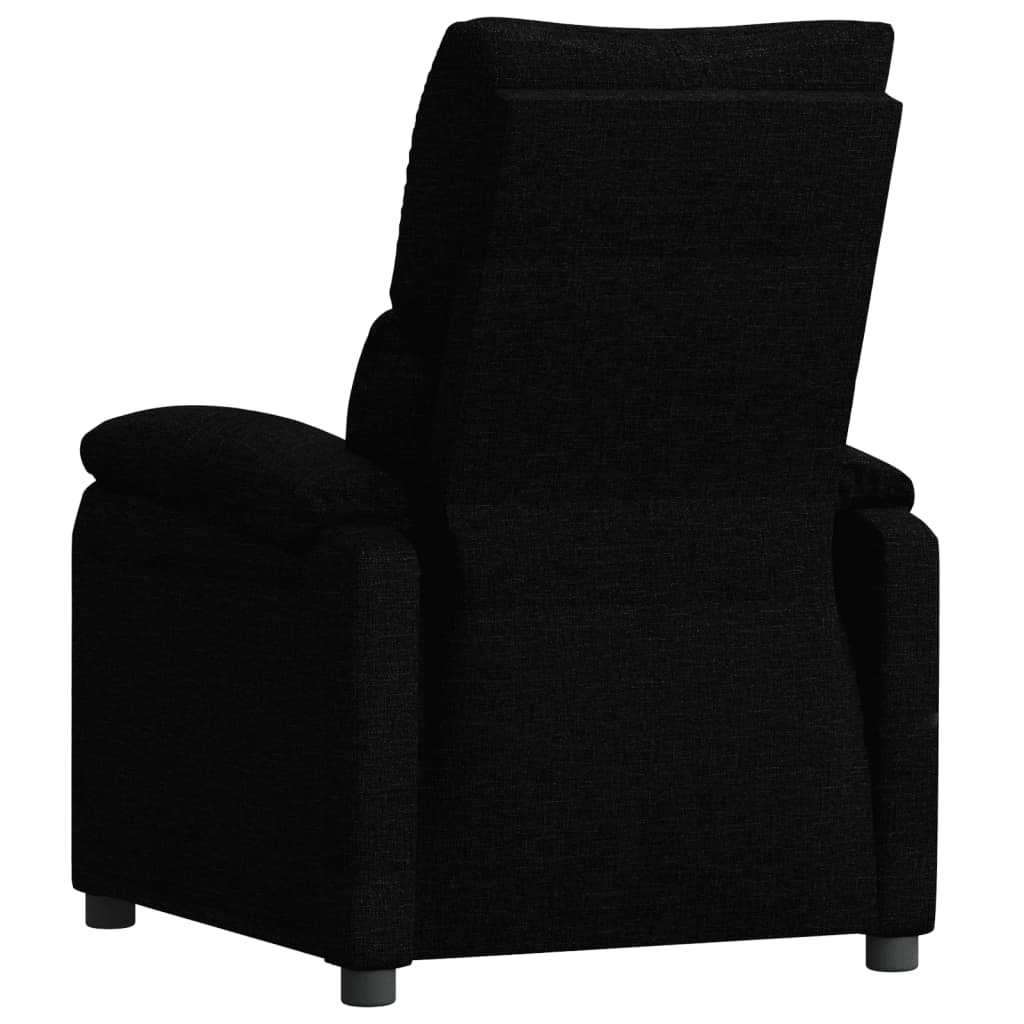 Fauteuil verstelbaar stof zwart