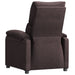Fauteuil verstelbaar stof donkerbruin