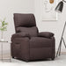 Fauteuil verstelbaar stof donkerbruin