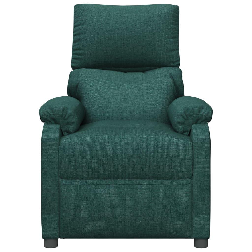 Fauteuil verstelbaar stof donkergroen