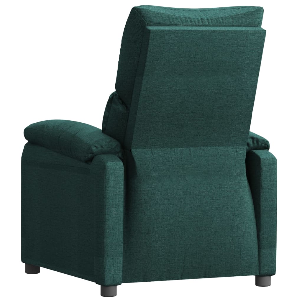 Fauteuil verstelbaar stof donkergroen