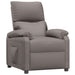 Fauteuil verstelbaar stof taupe