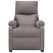 Fauteuil verstelbaar stof taupe