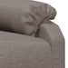Fauteuil verstelbaar stof taupe
