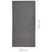Buitenkleed platgeweven 100x200 cm grijs