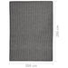 Buitenkleed platgeweven 200x280 cm grijs