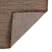 Buitenkleed platgeweven 80x250 cm bruin