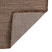 Buitenkleed platgeweven 120x170 cm bruin