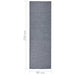 Buitenkleed platgeweven 80x250 cm blauw