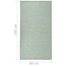 Buitenkleed platgeweven 80x150 cm turquoise