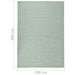 Buitenkleed platgeweven 200x280 cm turquoise