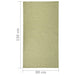 Buitenkleed platgeweven 80x150 cm groen