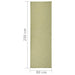 Buitenkleed platgeweven 80x250 cm groen