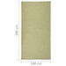 Buitenkleed platgeweven 100x200 cm groen