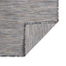 Buitenkleed platgeweven 80x150 cm bruin en blauw