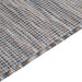 Buitenkleed platgeweven 80x150 cm bruin en blauw