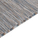 Buitenkleed platgeweven 80x250 cm bruin en blauw