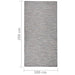 Buitenkleed platgeweven 100x200 cm bruin en blauw