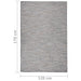 Buitenkleed platgeweven 120x170 cm bruin en blauw