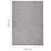 Buitenkleed platgeweven 140x200 cm bruin en blauw