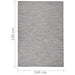 Buitenkleed platgeweven 160x230 cm bruin en blauw