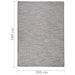 Buitenkleed platgeweven 200x280 cm bruin en blauw