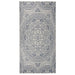 Buitenkleed met patroon platgeweven 100x200 cm blauw