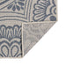 Buitenkleed met patroon platgeweven 140x200 cm blauw
