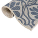 Buitenkleed met patroon platgeweven 140x200 cm blauw